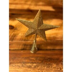 Vintage gold tree topper